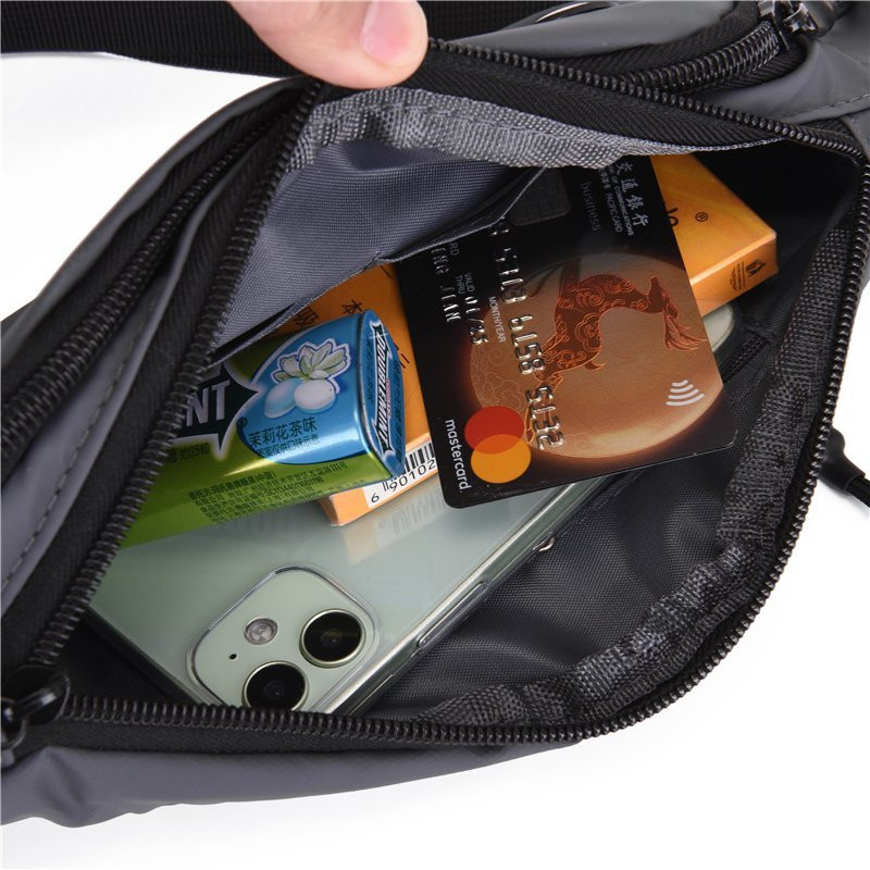 Vīriešu neilona melnas vidukļa somas Fanny Pack Boy Drop Leg Bags Gurnu jostas soma Ceļojuma soma Motocikla krustojuma soma sievietēm