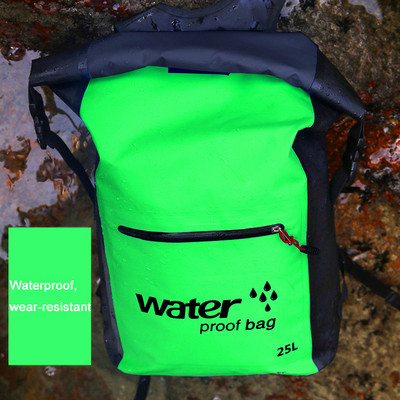 25L āra sauss ūdensnecaurlaidīgs maiss sauss mugursoma maiss spainis peldošs sauss uzglabāšanas somas laivošanai makšķerēšana plostā peldēšana smaiļošana