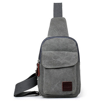 Karsta vīriešu maza krūšu stropu soma audekls ceļojumu pārgājieni ikdienas rāvējslēdzēja šķērsgriezuma ķermeņa Messenger plecu mugursoma maza