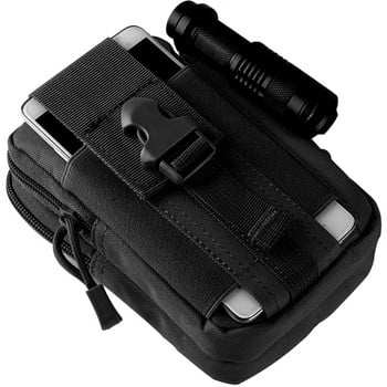 Мъжка чанта за колан Molle Durable Waist Pack Спорт Спорт на открито Къмпинг Пътуване Бягане Малък джоб Военна чанта за телефон Тактическа