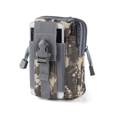 Мъжка чанта за колан Molle Durable Waist Pack Спорт Спорт на открито Къмпинг Пътуване Бягане Малък джоб Военна чанта за телефон Тактическа