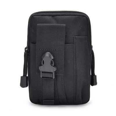 Мъжка чанта за колан Molle Durable Waist Pack Спорт Спорт на открито Къмпинг Пътуване Бягане Малък джоб Военна чанта за телефон Тактическа