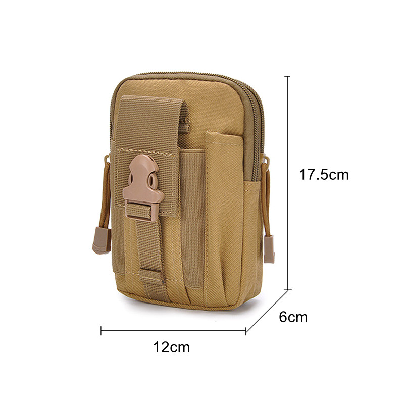 Ανδρική τσάντα ζώνης Molle ανθεκτικό πακέτο μέσης Αθλητικά υπαίθρια σπορ Κάμπινγκ Ταξίδι για τρέξιμο Μικρή τσέπη Στρατιωτική θήκη τηλεφώνου Tactical