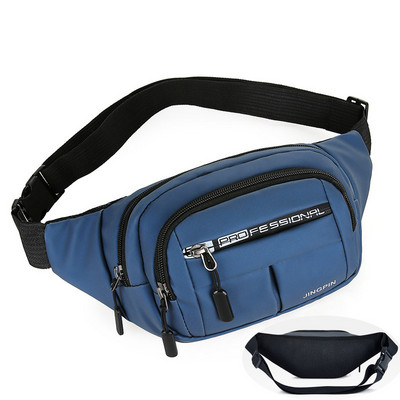 Āra vidukļa soma Ūdensnecaurlaidīga jostas soma skriešanas jostas soma ar rāvējslēdzēju Fanny Pack mobilā tālruņa soma Oksfordas auduma krūšu soma