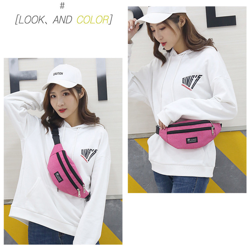 Női övtáska 2019-es deréktáska Férfi Fanny Pack Divat Férfi Poggyásztáska Színes utazó csípőtáska Öv Mobil telefon cipzáras tokcsomagok