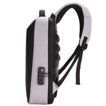 Crossten Anti Theft lock Раница Бизнес чанта за лаптоп Водоустойчива USB зареждане 15,6 инча Daypack Mochila EVA Защита от удар