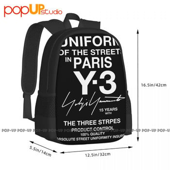 Yohji Yamamoto Of The Streets In Paris 15ο Σακίδιο πλάτης Μεγάλης χωρητικότητας Τσάντα για γυμναστήριο