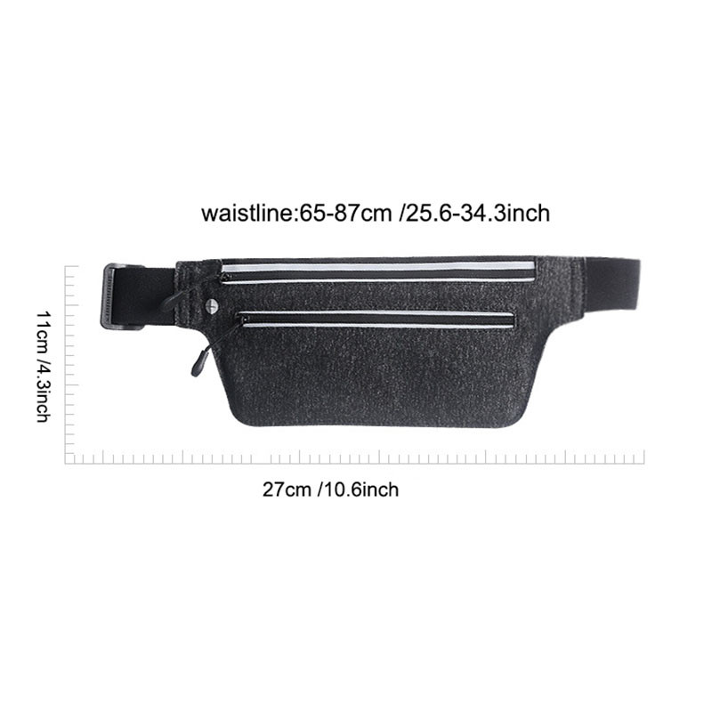 Férfi Szabadtéri Sport Vízálló Fanny Pack Női Futótáska Könnyű, lélegző telefontároló deréktáska Utazós rejtett övtáska