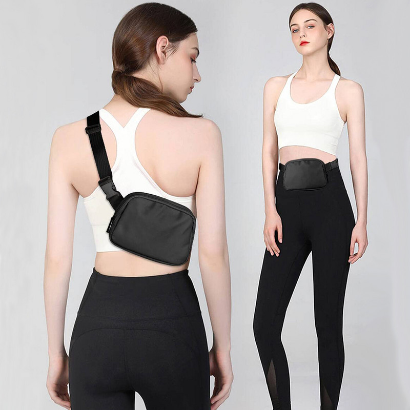 Mini moteriškas juosmens krepšys su reguliuojamu dirželiu bėgimui, kelionėms, važinėjimui dviračiu lauke, apsipirkimui, madingas vandeniui atsparus juosmens paketas
