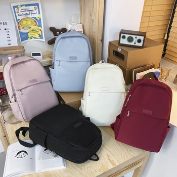 Женска чанта, найлонова дамска раница за лаптоп, модна чанта, чанта, чанта за през рамо, препъп стил, едноцветни раници за момичета, чанта за книги