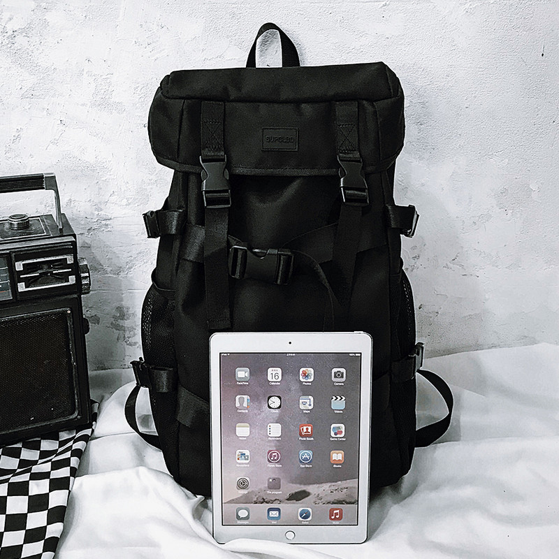 Ανδρικές σχολικές τσάντες πλάτης Trend Cool Street Travel Backpack για Teenager College για αγόρια Ανδρική τσάντα Skateboard