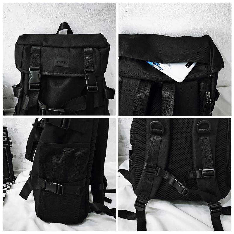 Ανδρικές σχολικές τσάντες πλάτης Trend Cool Street Travel Backpack για Teenager College για αγόρια Ανδρική τσάντα Skateboard