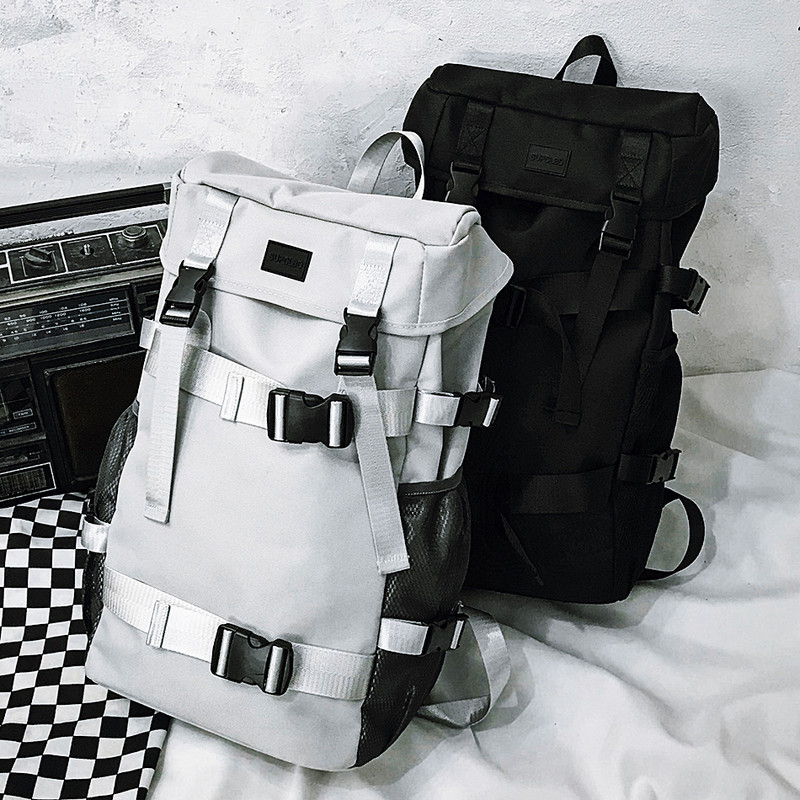Ανδρικές σχολικές τσάντες πλάτης Trend Cool Street Travel Backpack για Teenager College για αγόρια Ανδρική τσάντα Skateboard
