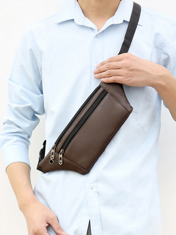 Fanny Pack banántáska férfi övtáskák pénzes telefon zsebtasak csípő táska deréktáska Hengreda 2020 fülhallgató nyílás