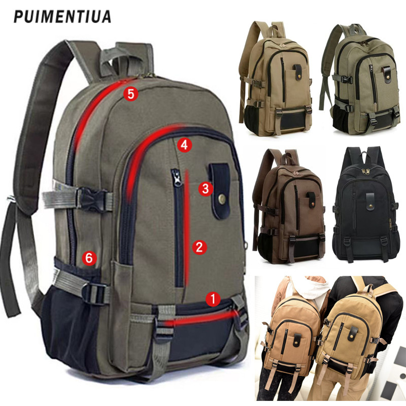 Rucsac de călătorie din pânză 2023 pentru bărbați, de mare capacitate, în aer liber, de munte, rucsac pentru bărbați, geantă de școală sport pentru adolescenți, mochila cea mai nouă