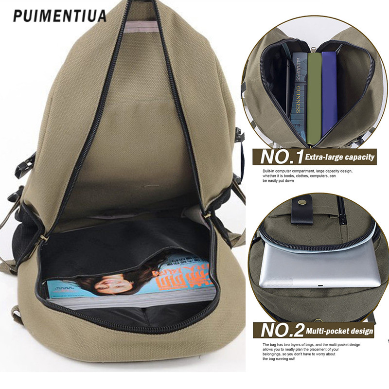 Rucsac de călătorie din pânză 2023 pentru bărbați, de mare capacitate, în aer liber, de munte, rucsac pentru bărbați, geantă de școală sport pentru adolescenți, mochila cea mai nouă