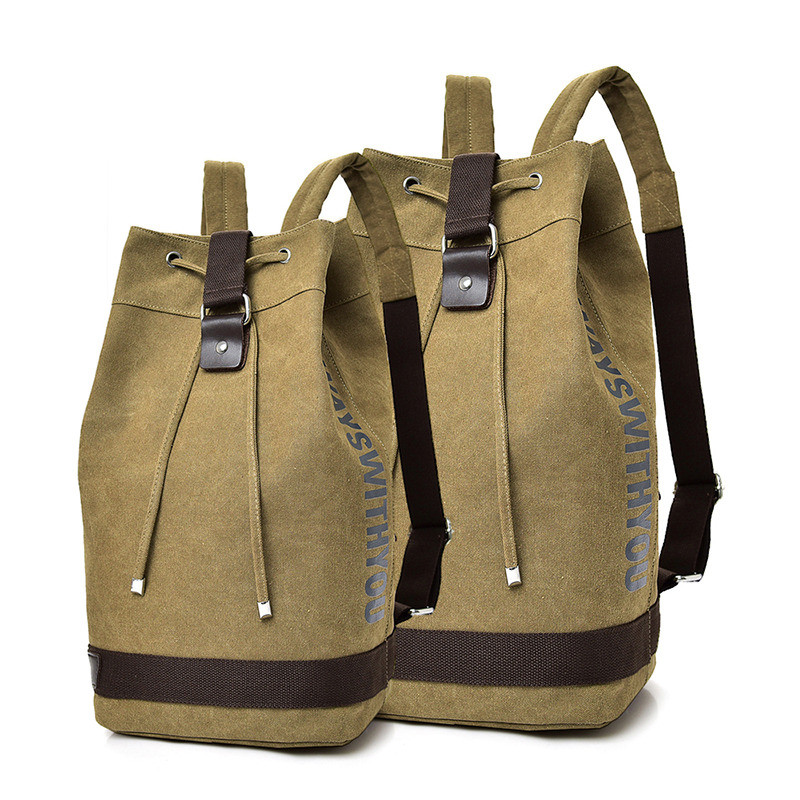 Lielas ietilpības mugursoma vīrietim ceļojumu soma alpīnisma mugursoma vīriešiem audekla spainis plecu somas vīriešu audekla mugursomas Mochila