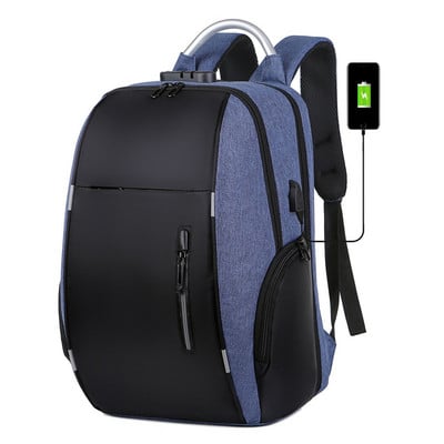 Férfi hátizsákok lopásgátló 22 literes USB töltővel utazó hátizsák 15,6 hüvelykes laptop hátizsákok férfi vízálló kültéri iskolai táskák