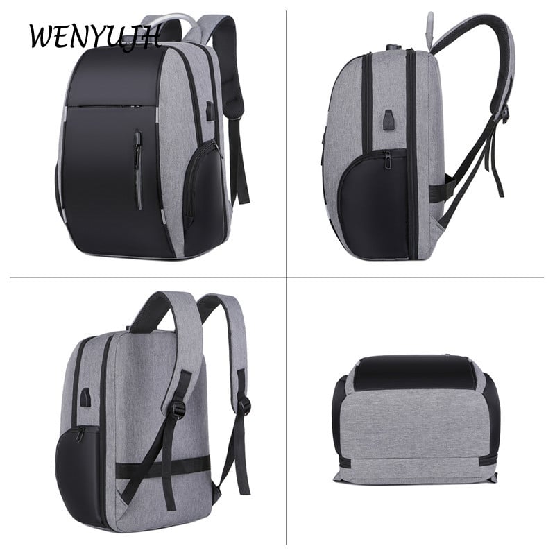Férfi hátizsákok lopásgátló 22 literes USB töltővel utazó hátizsák 15,6 hüvelykes laptop hátizsákok férfi vízálló kültéri iskolai táskák
