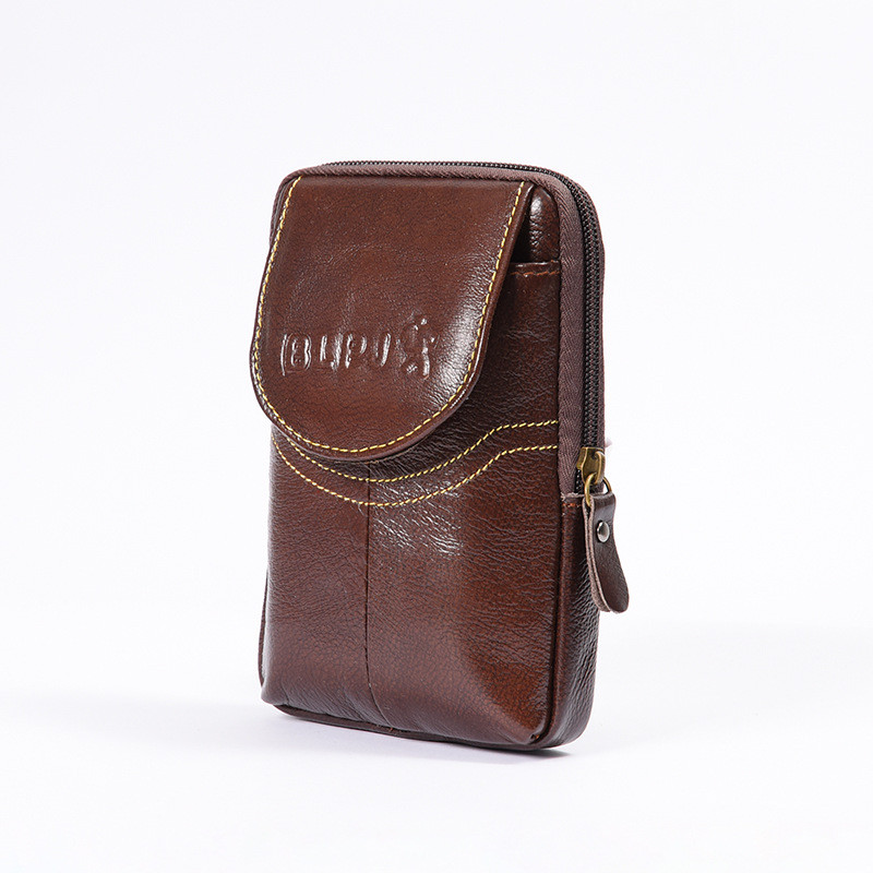 Férfi bőr telefontáska öv deréktáska kis zsebű univerzális luxus pénztárca érme pénztárca futótáska utazó kempingtáskák