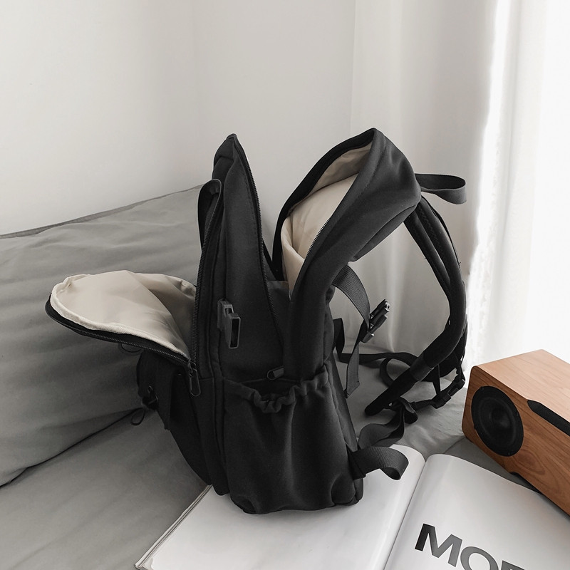 2022 m. Nauja kelių kišenių moteriška kuprinė Aukštos kokybės jaunimo vandeniui atsparios kuprinės paauglėms mergaitėms berniukams Moteriškas mokyklinis krepšys