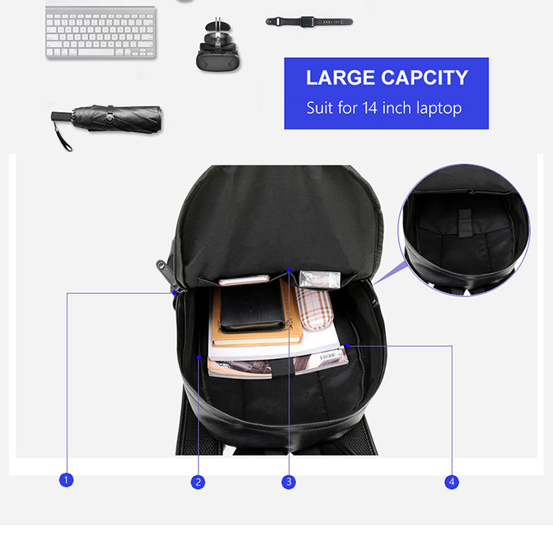 2022 VORMOR Αδιάβροχο σακίδιο 14 ιντσών για φορητό υπολογιστή ανδρικά δερμάτινα σακίδια πλάτης για έφηβους Ανδρικά Casual Daypacks mochila αρσενικά