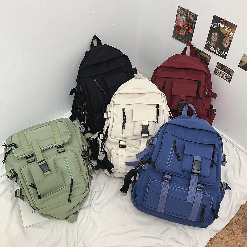 Preppy Style must seljakott Unisex naiste meeste seljakott nailonist veekindel mitme taskuga disain Mochilas teismeliste õlakott