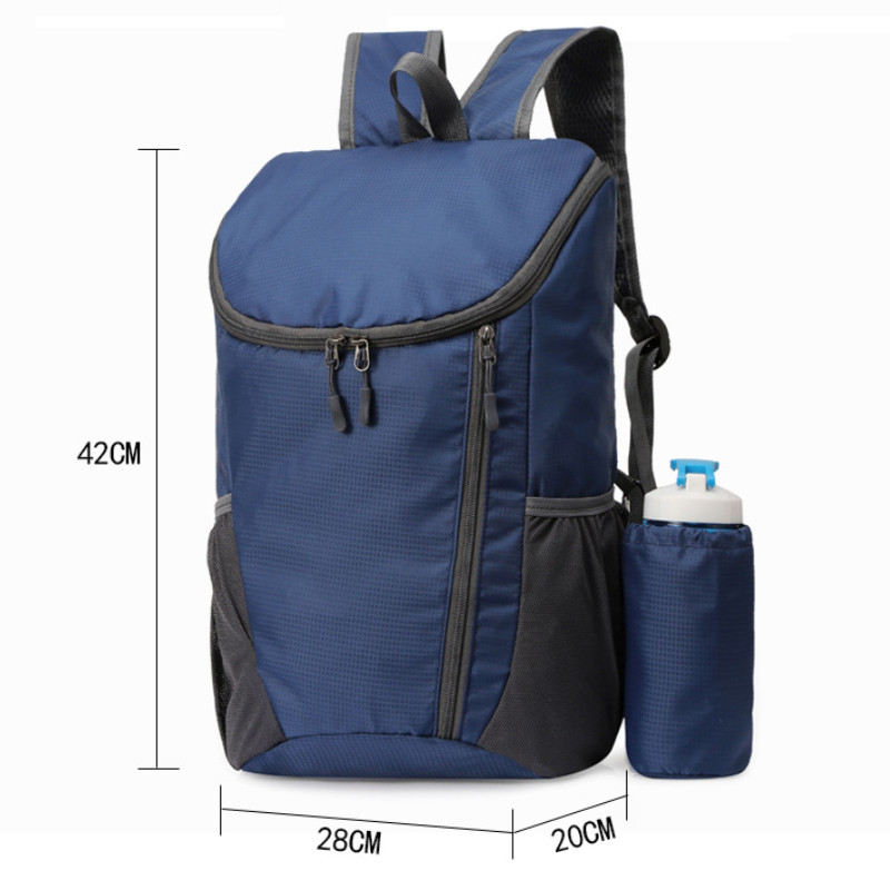 Νέο ανδρικό και γυναικείο σακίδιο πλάτης Πτυσσόμενη τσάντα μεγάλης χωρητικότητας Ελαφρύ αδιάβροχο αθλητικό σακίδιο πλάτης εξωτερικού χώρου Τσάντα ταξιδιού