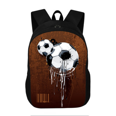 Forša futbola/futbola drukas mugursoma zēniem meitenēm liela ietilpība skolas somas bērniem bērnudārza soma zēnu grāmatu soma