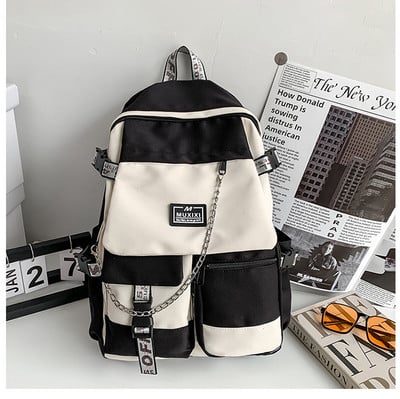 Rucsac în stil Harajuku pentru adolescenți, fete, geantă de liceu pentru studenți, unisex, de capacitate mare, genți noi pentru computere