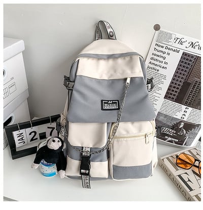 Rucsac în stil Harajuku pentru adolescenți, fete, geantă de liceu pentru studenți, unisex, de capacitate mare, genți noi pentru computere