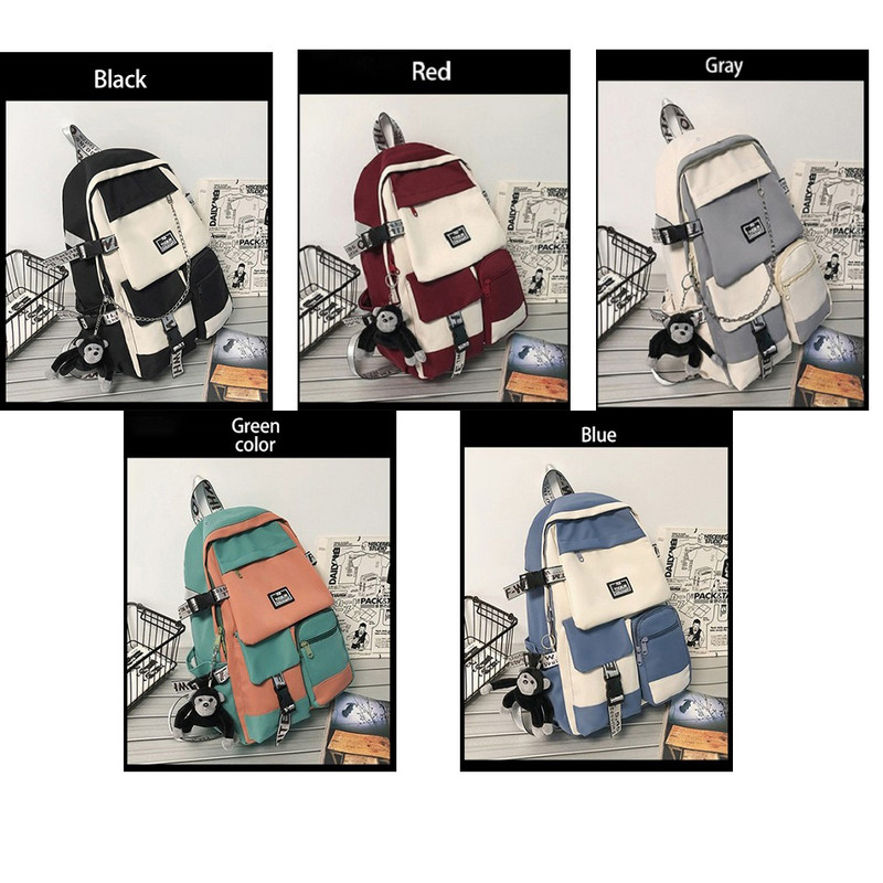 Rucsac în stil Harajuku pentru adolescenți, fete, geantă de liceu pentru studenți, unisex, de capacitate mare, genți noi pentru computere