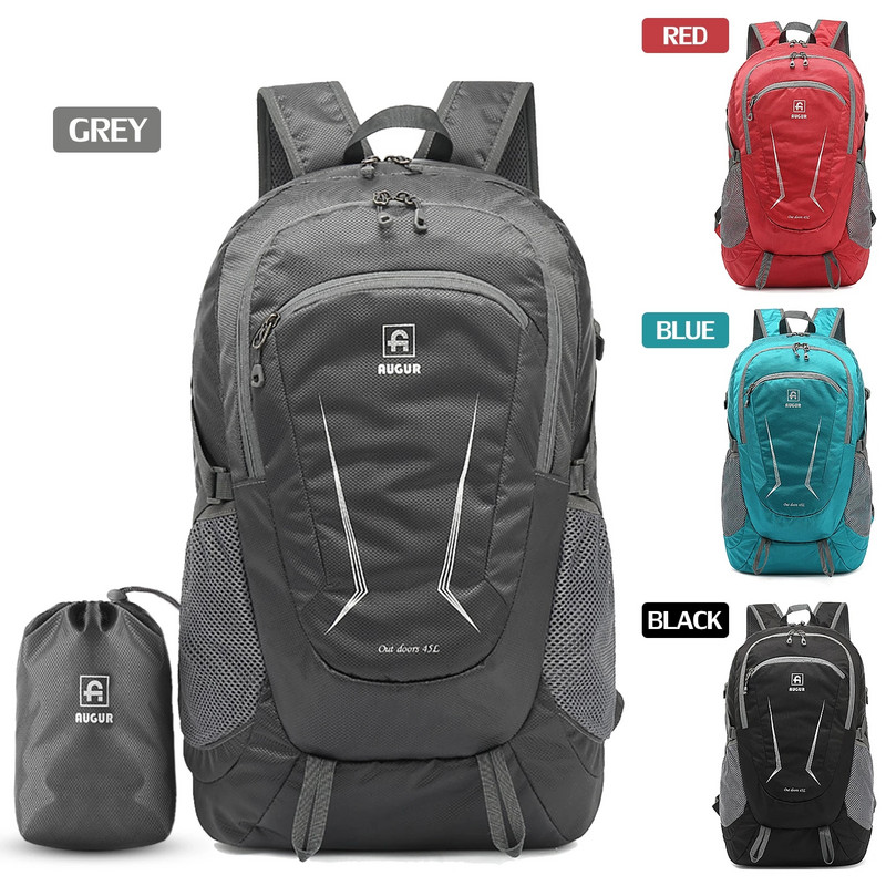 MARKROYAL ūdensizturīgas āra somas kāpšanas mugursoma Unsex salokāma 45L iepirkšanās riteņbraukšanas mugursoma ceļojumu mugursoma