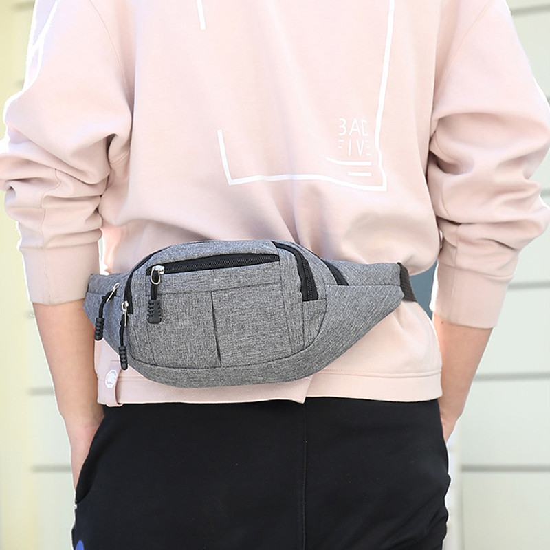 Veekindel vöökott Meeste Fanny Pack Naistele Casual Suure mahutavusega Välispordi Oxford Must Punane Lilla Mobiilne Rinnakott 579