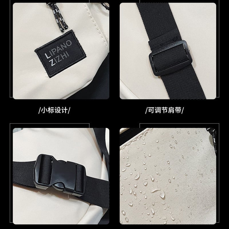 Nylon deréktáska Divat Trend deréktáska és telefoncsomag Utcai stílusú női vállból keresztezett mellkastáskák Uniszex hip hop övtáska