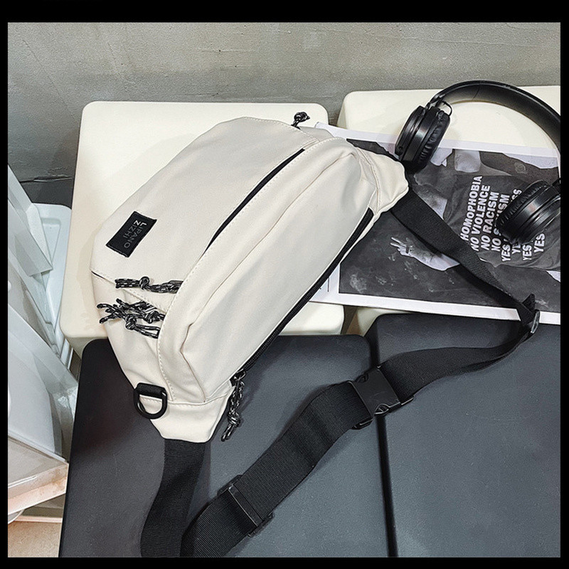 Nylon deréktáska Divat Trend deréktáska és telefoncsomag Utcai stílusú női vállból keresztezett mellkastáskák Uniszex hip hop övtáska