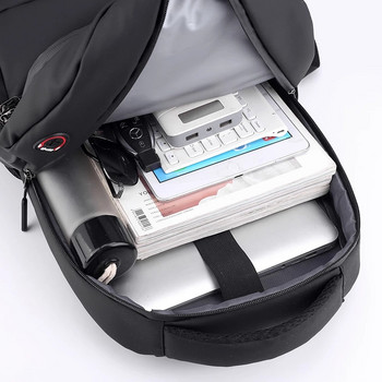 Σακίδιο πλάτης για άντρες Πολυλειτουργική αδιάβροχη επαγγελματική τσάντα για φορητό υπολογιστή 15,6 ιντσών USB φόρτισης για φορητό υπολογιστή Τσάντες πλάτης μεγάλης χωρητικότητας