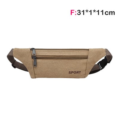 Geantă de umăr Bărbați Geantă de talie Pachet Messenger Bag Portofel Poșetă Sport Running Bărbați Curea Genți de pânză Genți de designer