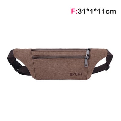 Geantă de umăr Bărbați Geantă de talie Pachet Messenger Bag Portofel Poșetă Sport Running Bărbați Curea Genți de pânză Genți de designer