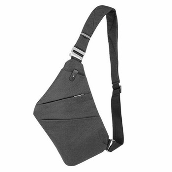 Мъжка чанта против кражба, дамска чанта за едно рамо, момче, водоустойчива малка чанта за гърди, тънка мини чанта през рамо