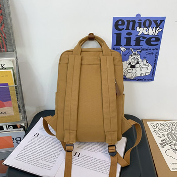 Нова дамска мъжка платнена колежанска раница Мъжки дамски ретро чанта за книги Момиче Момче Лаптоп Студентска мода Ретро дамски ученически чанти