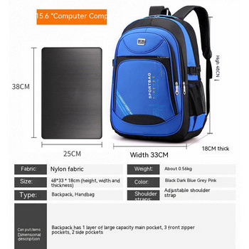 Мъжка раница 15,6-инчови раници за компютърни лаптопи Ученическа чанта за студенти за момче Едноцветна чанта за пътуване bolsas
