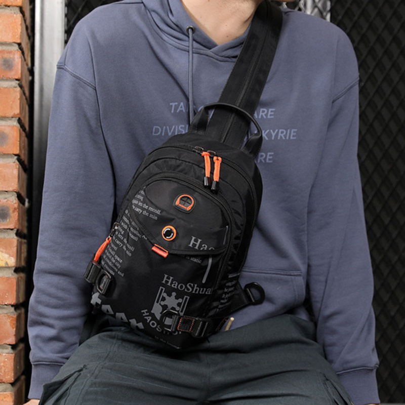 Neilona vīriešu krūšu mugursoma Militāra gadījuma modes vīriešu augstas kvalitātes Cross Body viena plecu soma Sling mugursoma