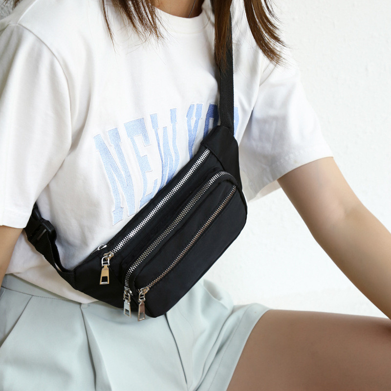 Γυναικεία τσάντα μέσης Geestock Casual Fashion Sport Fanny Pack Solid Uniex ανδρικό πακέτο μέσης Τσάντες ώμου