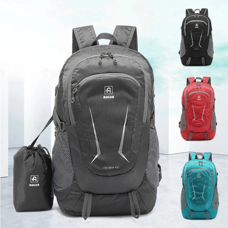 MARKROYAL 45L hegymászó hátizsák vízálló összecsukható unsex bevásárlás túrázás kerékpáros hátizsák kültéri utazótáskák