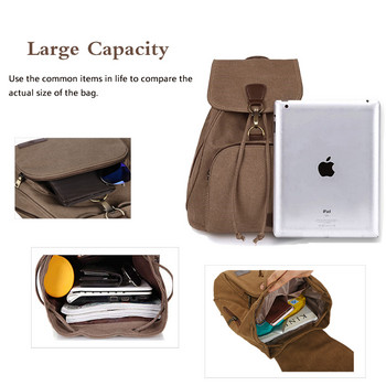 MARKROYAL Модна дамска платнена раница с четири цвята за тийнейджърки Ученическа чанта за лаптоп през рамо Mochila