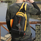 Geantă multifuncțională cu momeală Nouă geantă de pescuit Rucsac de pescuit Geantă de pescuit cu un singur umăr Geantă de piept de capacitate mare pentru bărbați