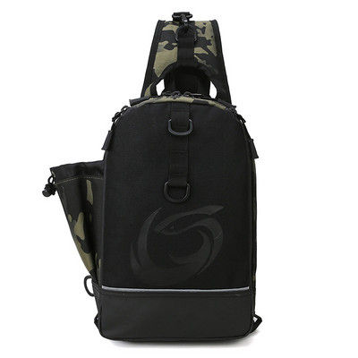 Geantă multifuncțională cu momeală Nouă geantă de pescuit Rucsac de pescuit Geantă de pescuit cu un singur umăr Geantă de piept de capacitate mare pentru bărbați