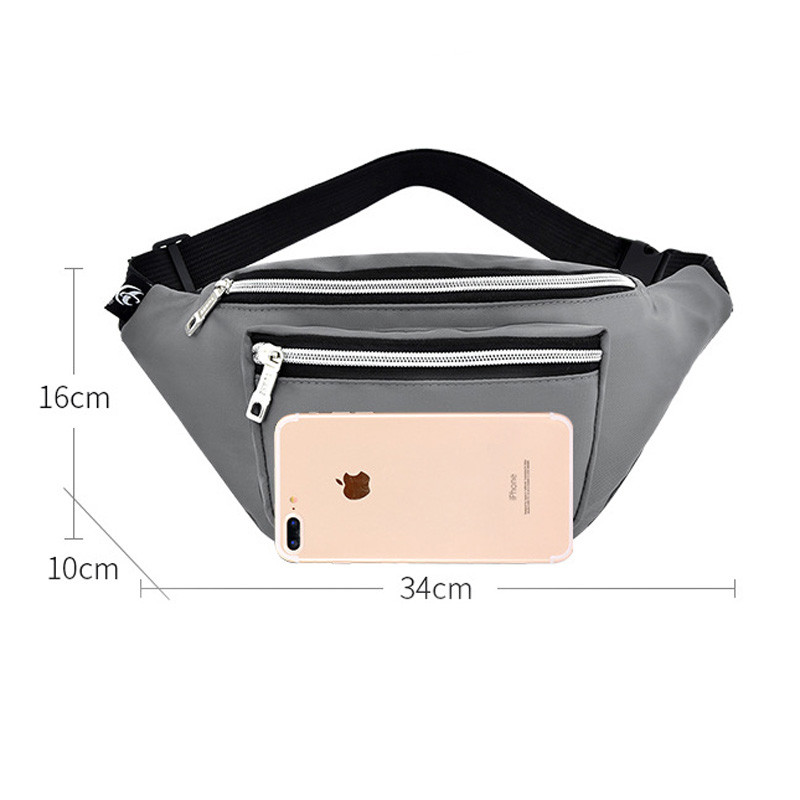 Női deréktáska Férfi divatos Fanny Pack 3 cipzáras Női övtáska több deréktáska utazáshoz, partihoz, fesztiválravehez, futáshoz