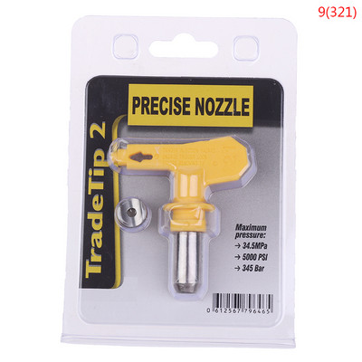 1 db kiváló minőségű 2/3/4/5/6 sorozatú levegő nélküli szórópisztoly hegyes fúvóka Wagner festékszóró eszközhöz Airless szórófej Véletlen szín Új